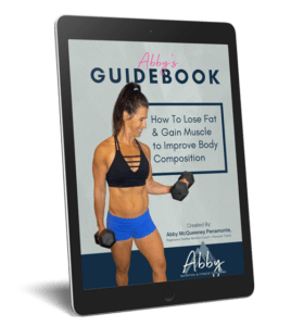 Healthy meal guide with Abby's nutrition coaching