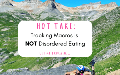 Tracking Macros is NOT Disordered Eating